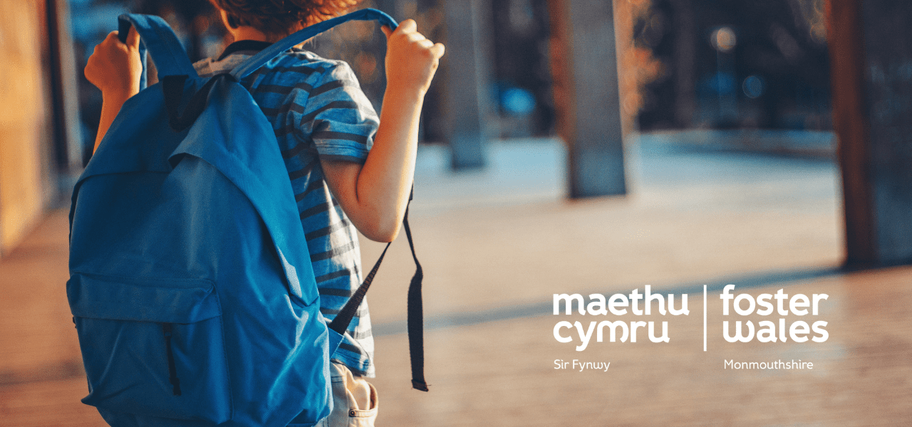 young child with his backpack